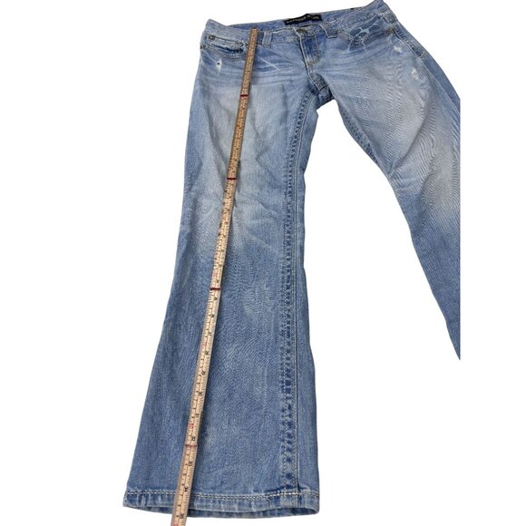 Express Jeans Stella Low Rise Bootcut Denim Womens 6 Blue - Picture 3 of 12